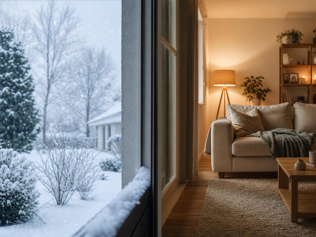 différence température intérieur extérieur sans chauffage