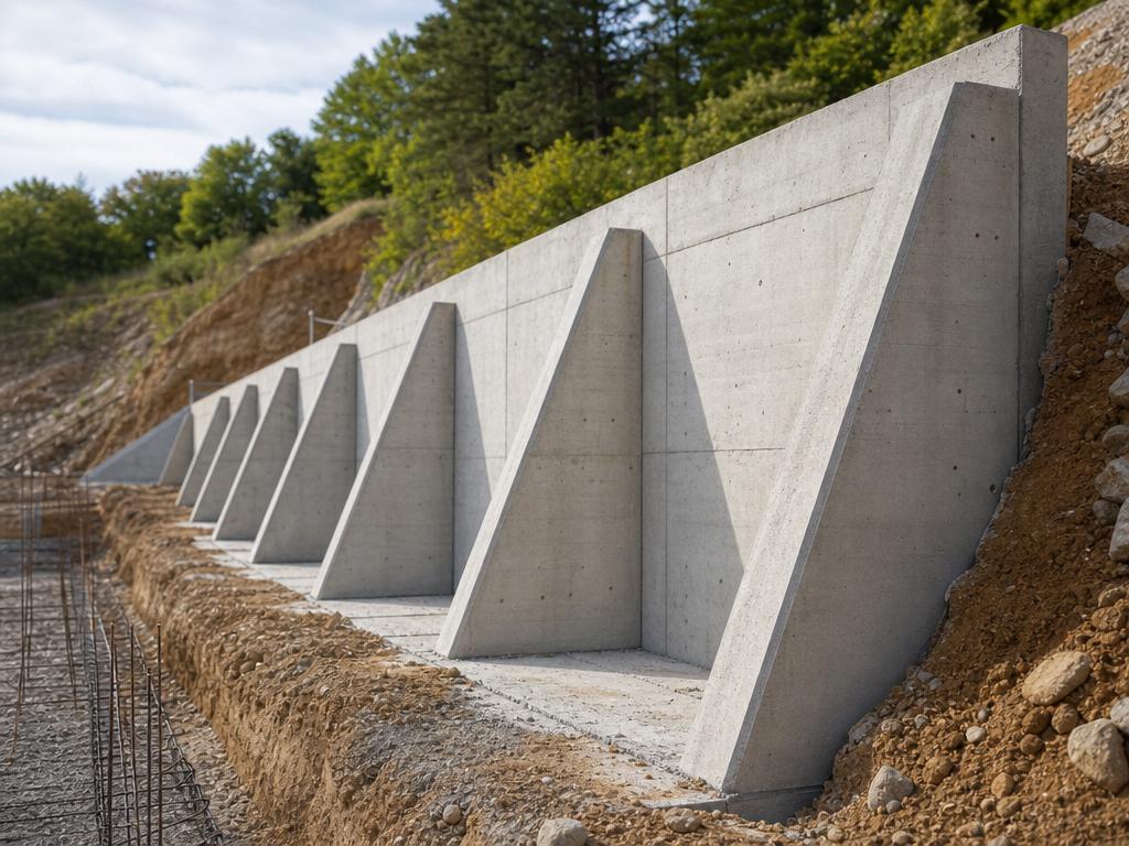 jambe de force pour mur de soutènement