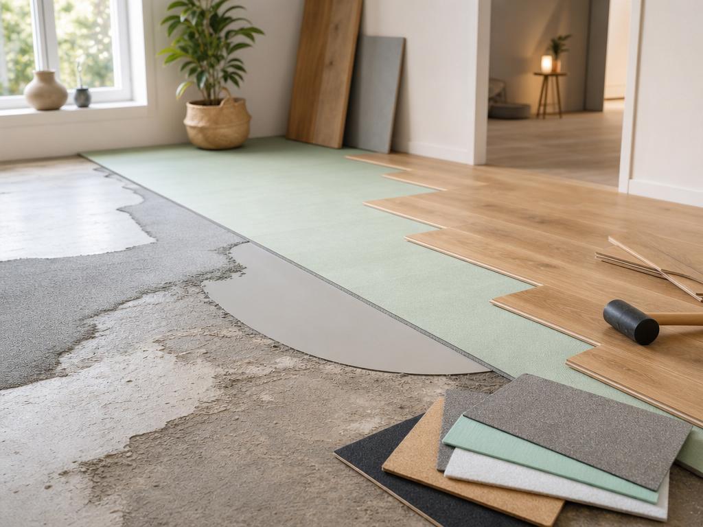 sous-couche parquet rattrapage niveau