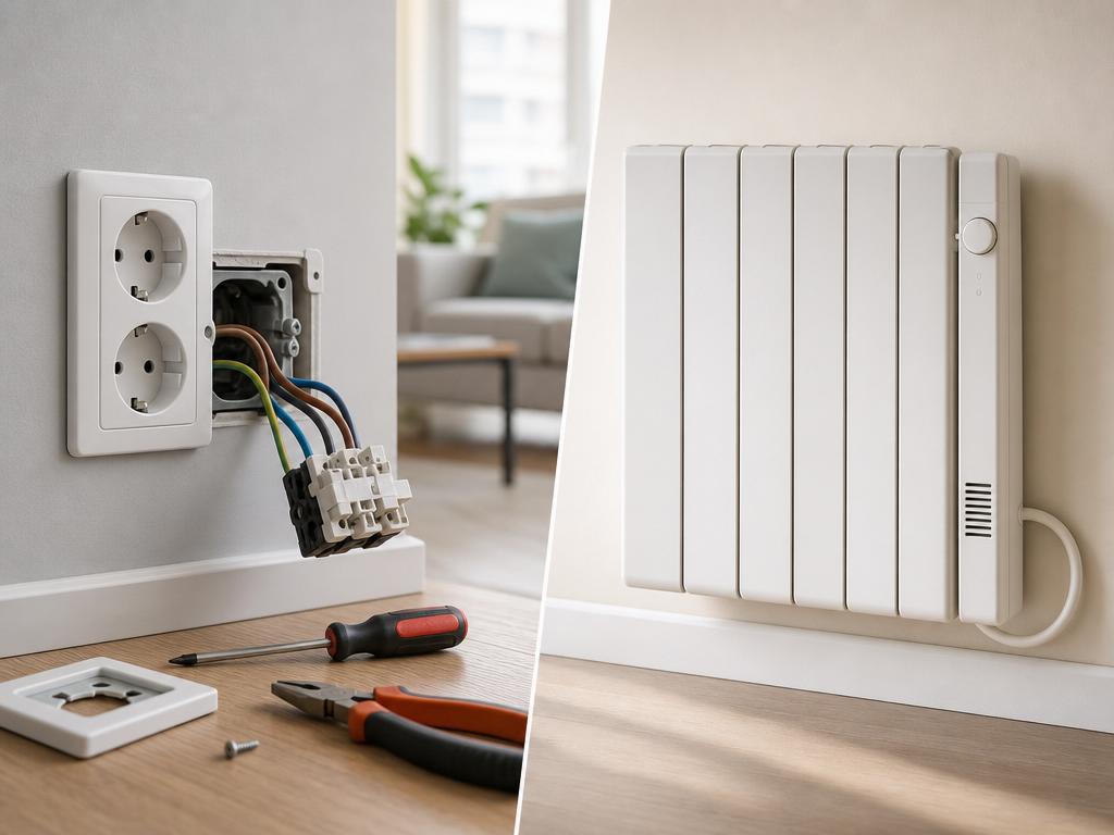 transformer prise électrique en prise radiateur