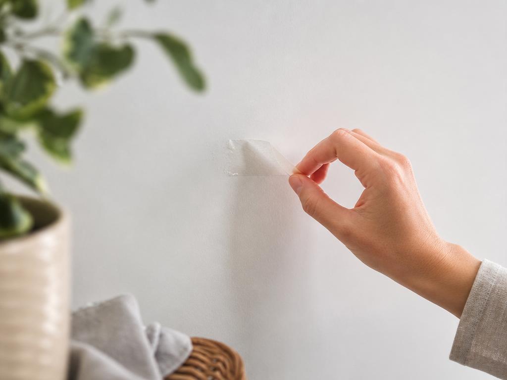 comment enlever du scotch double face sur un mur peint